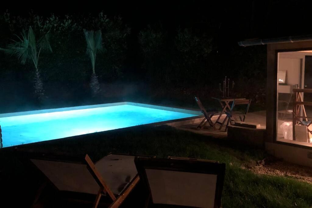 Villa Le loft Normand avec piscine chauffée Saint-Antonin-de-Sommaire Exterior foto