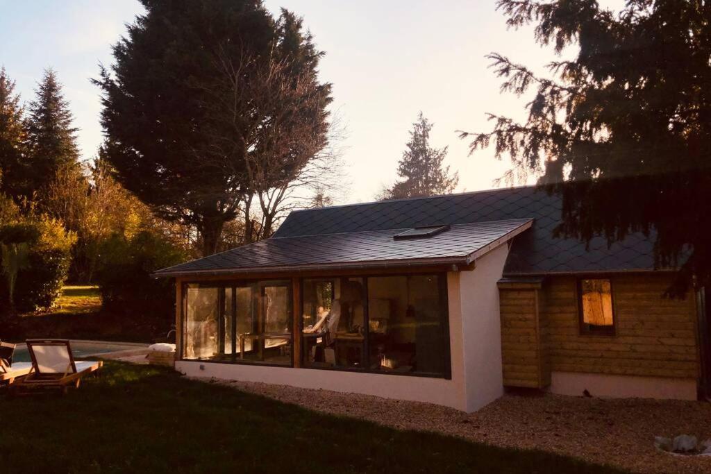 Villa Le loft Normand avec piscine chauffée Saint-Antonin-de-Sommaire Exterior foto