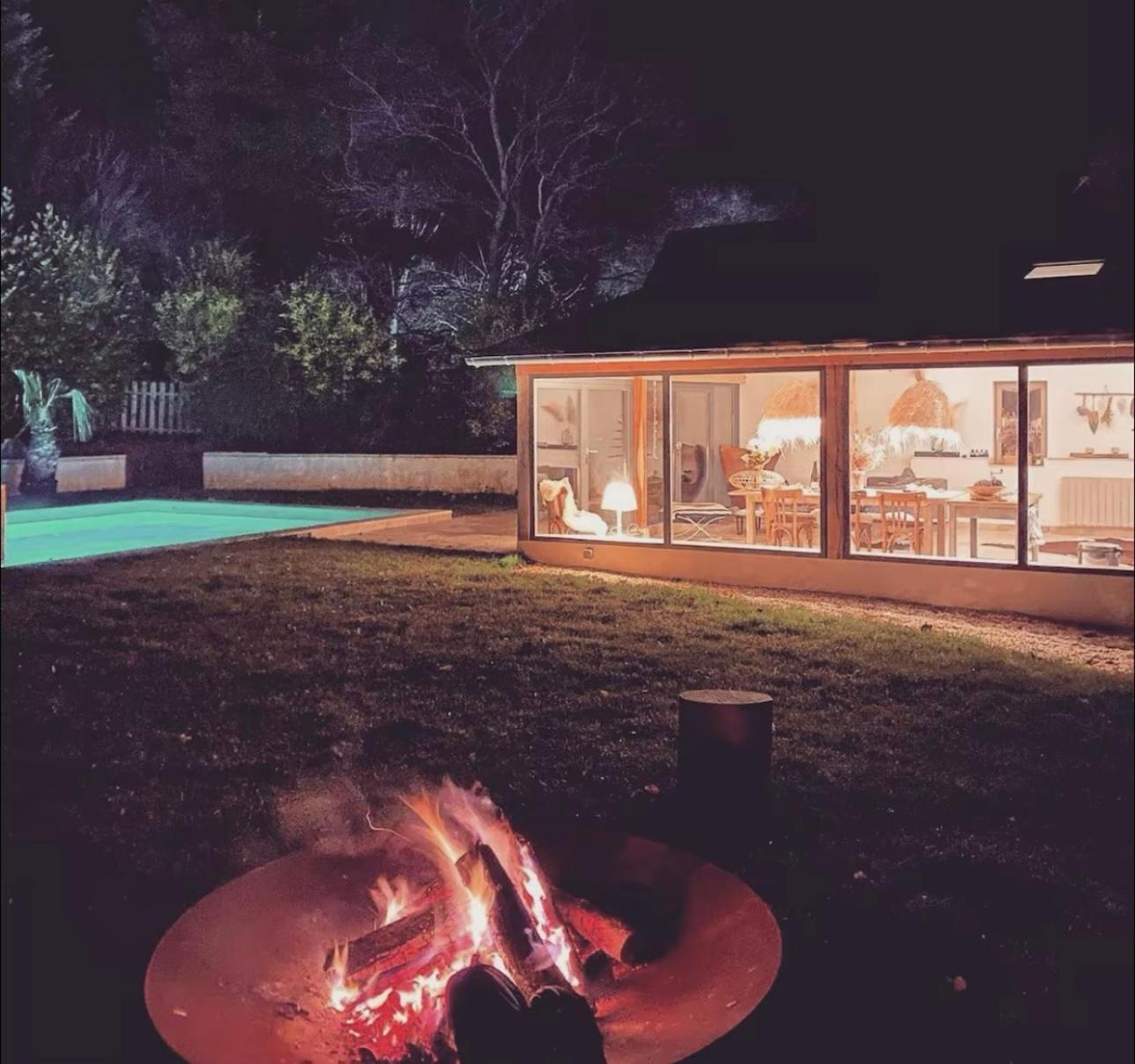 Villa Le loft Normand avec piscine chauffée Saint-Antonin-de-Sommaire Exterior foto