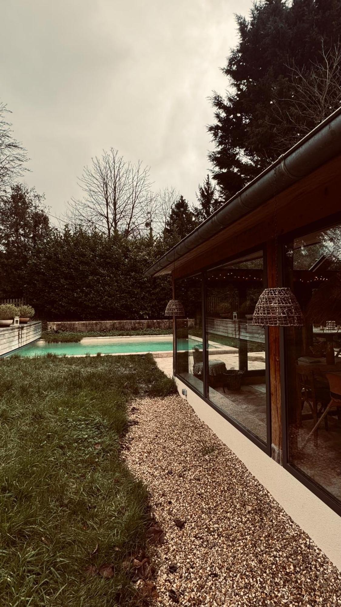 Villa Le loft Normand avec piscine chauffée Saint-Antonin-de-Sommaire Exterior foto